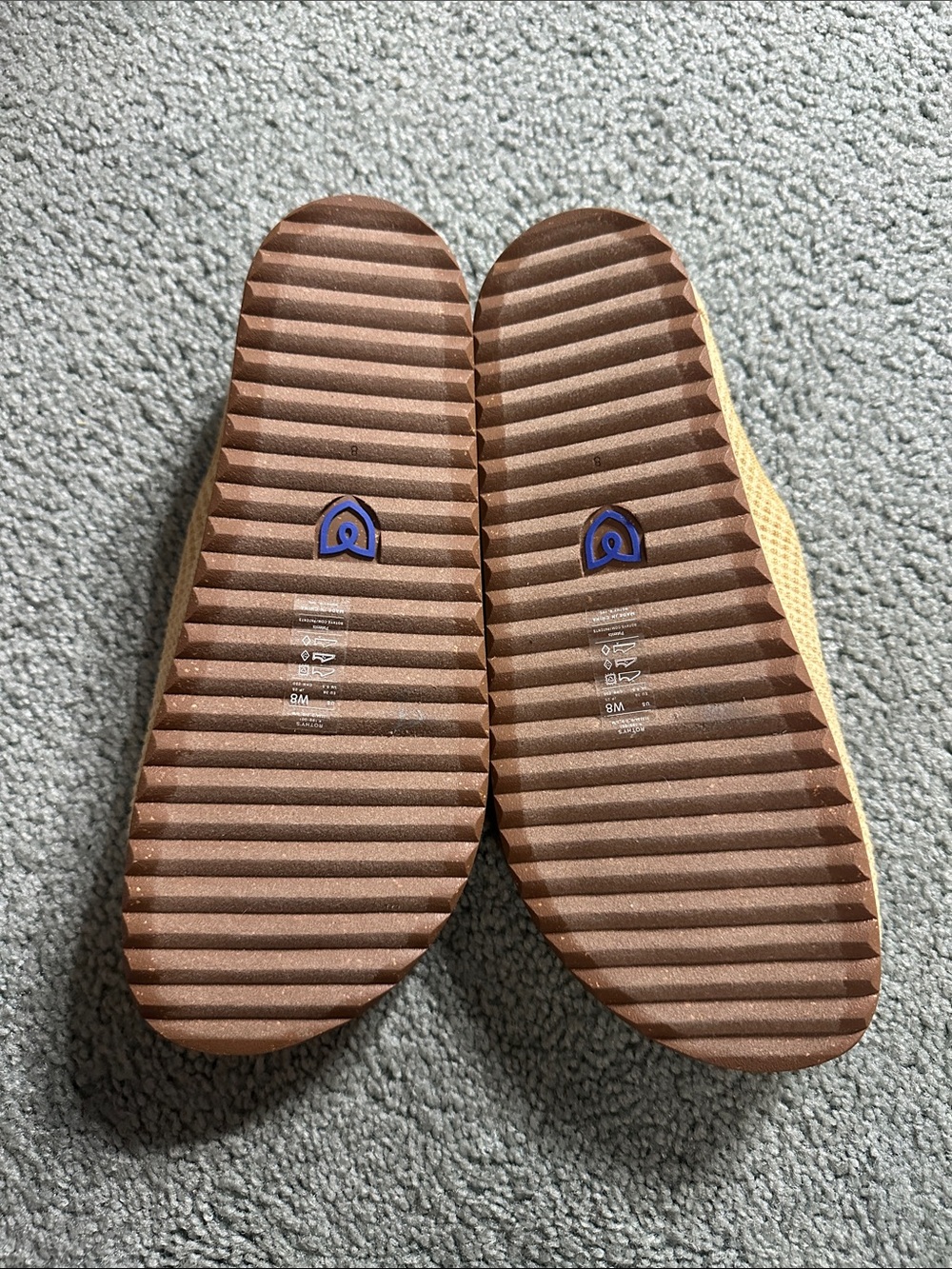 Rothy's Tan Ribbed Slip-On Mules - Picture 4 of 6